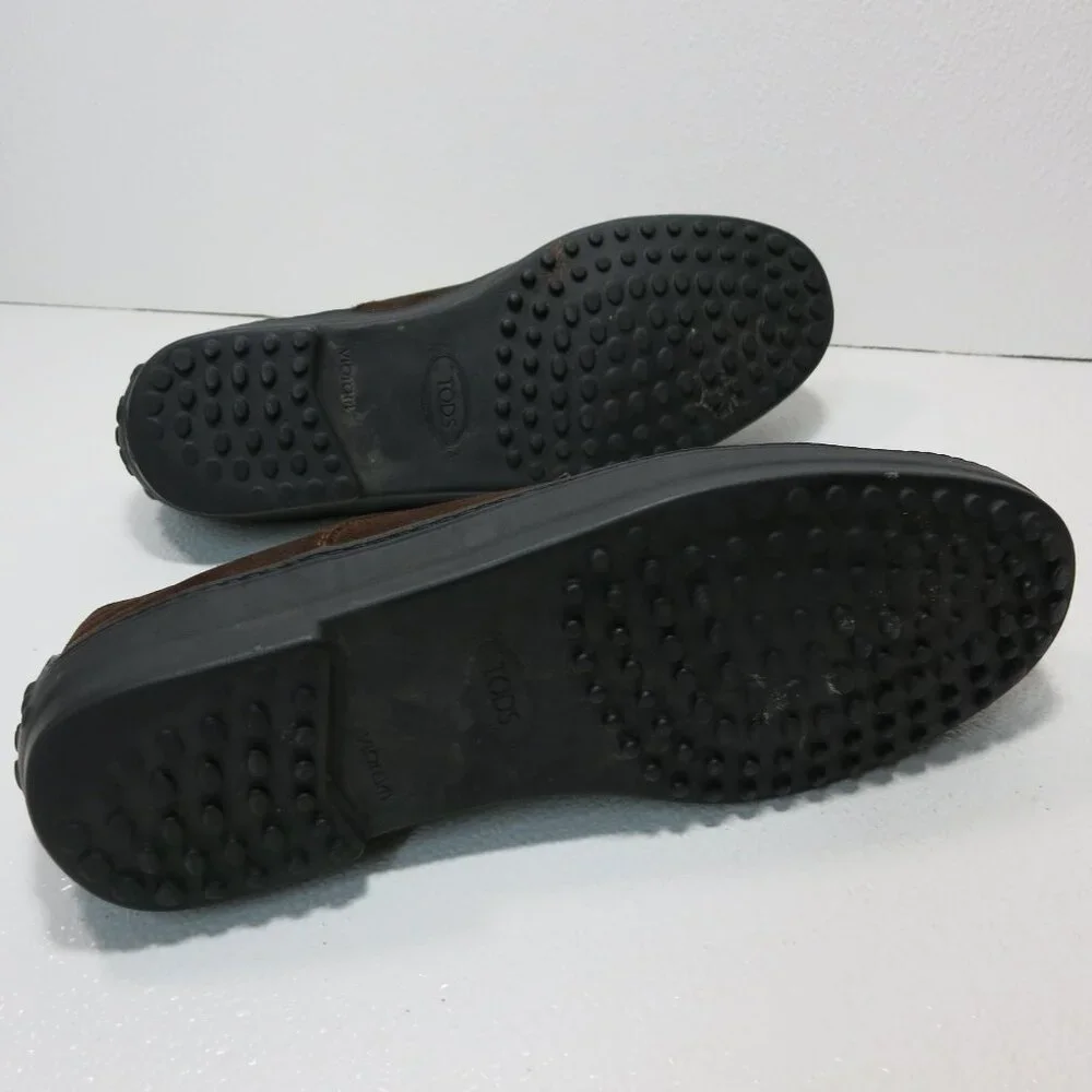 Tod's 8.5 Suede Leather Casual Oxfords Shoe Men's Footwear Zapatos Kutsu 9.5